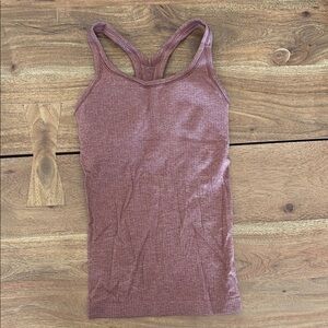Lululemon Athletica Salmon Colored Fitted Tank